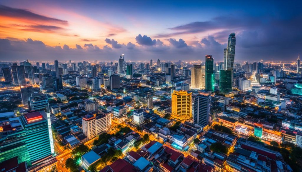 Bangkok city skyline