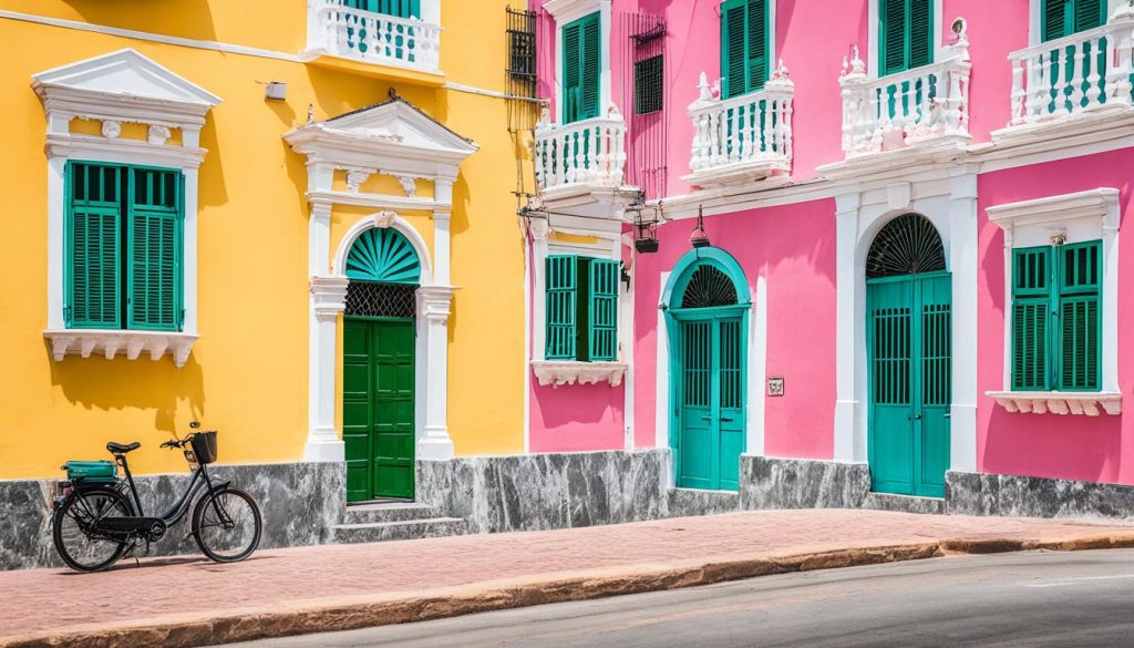Colorful buildings in Cartagena