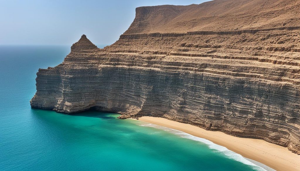 Dramatic cliffs of Dhofar, Oman