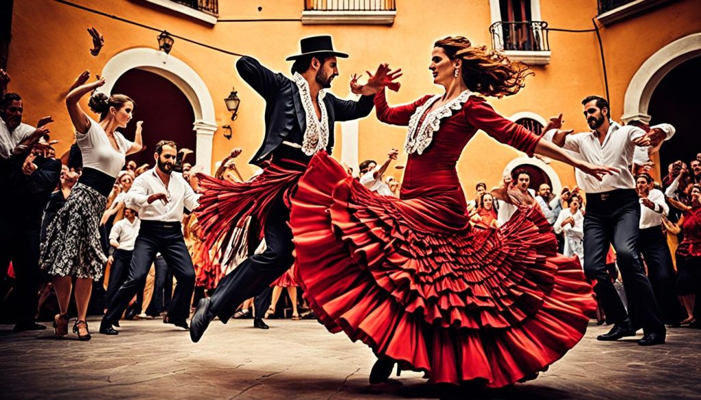 Flamenco dancers in Spain