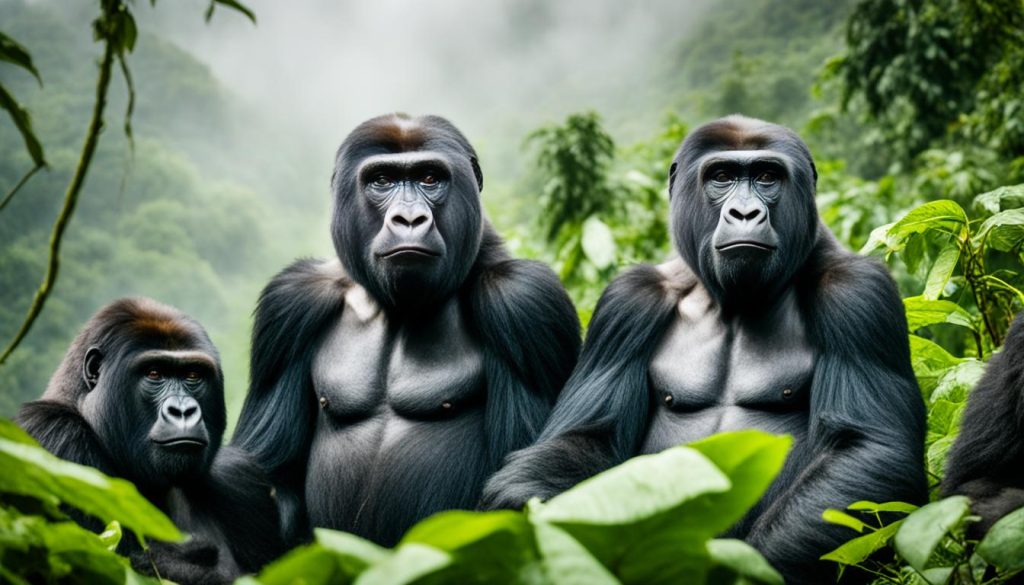 Gorillas in Uganda