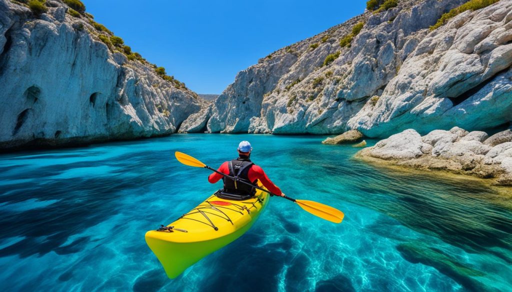 Greece kayaking and diving