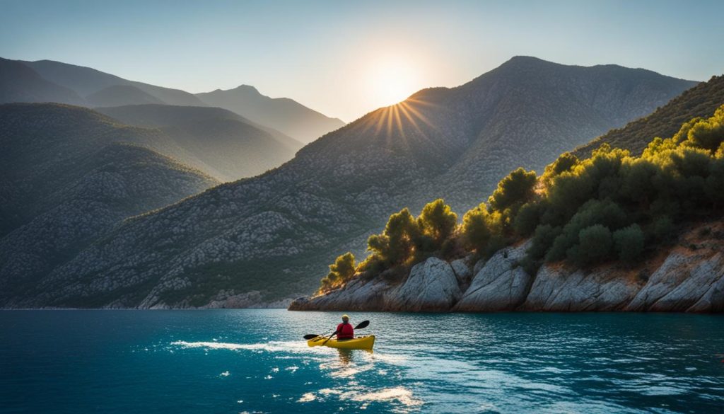 Kayaking in Kas, Turkey