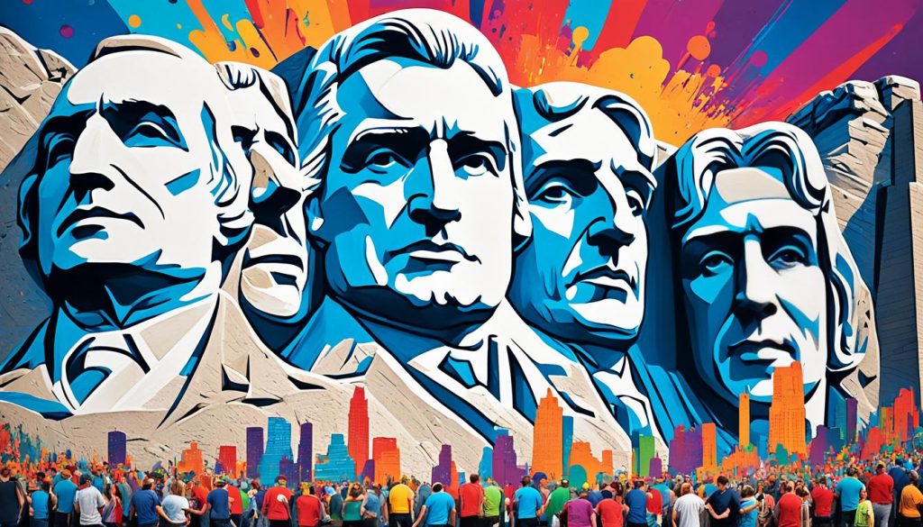 Mount Rushmore of Art mural