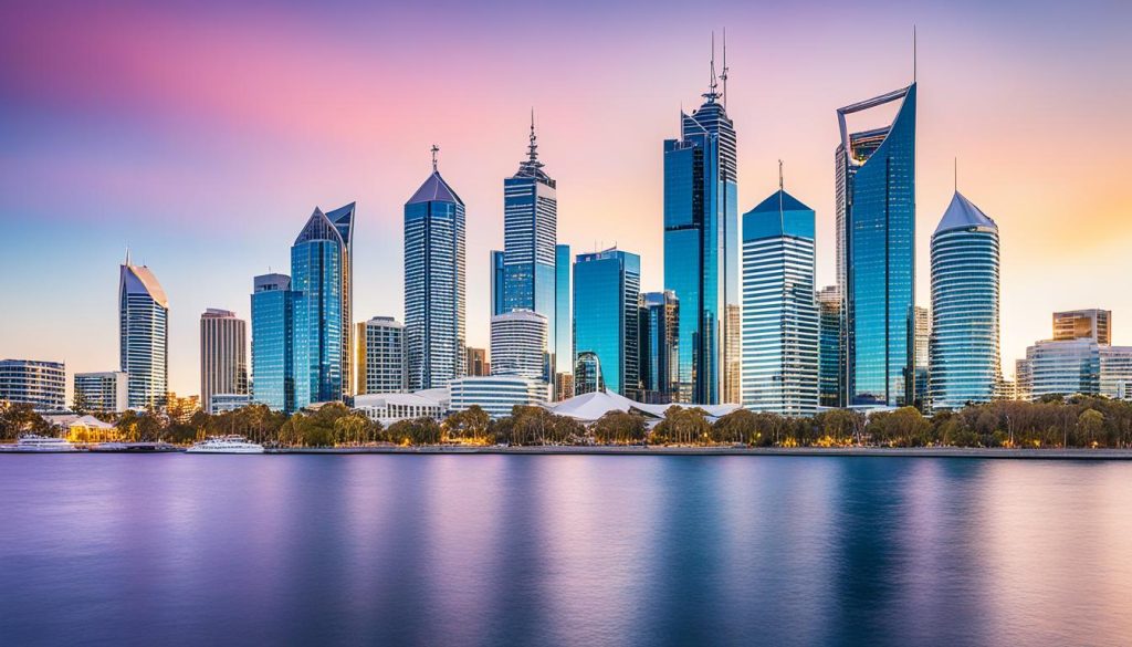 Perth city skyline