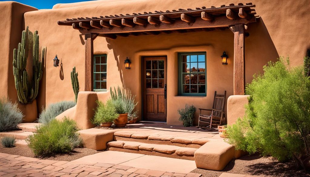 Santa Fe adobe architecture