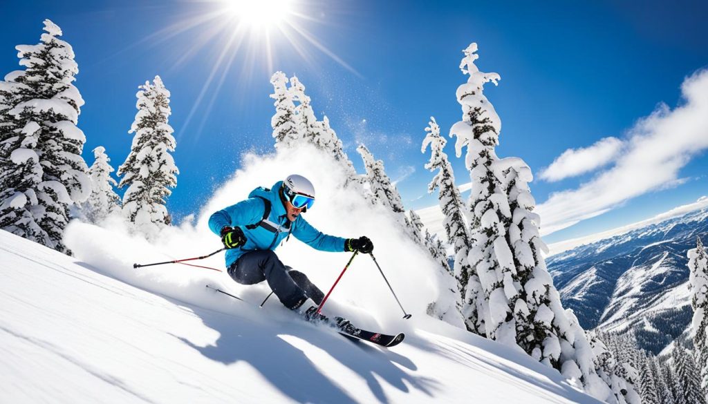 Skiing in Alta, Utah