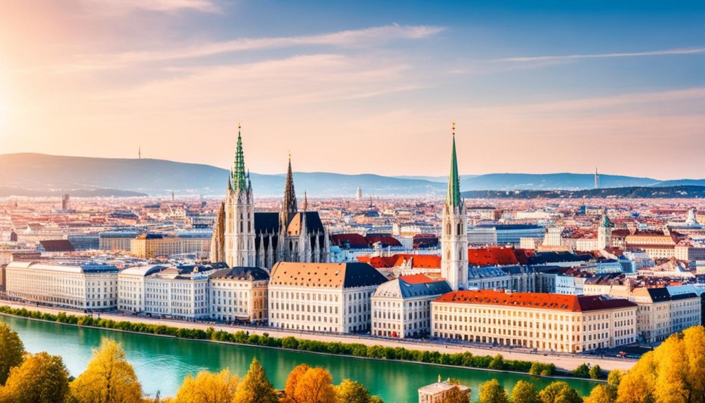 Vienna City Skyline