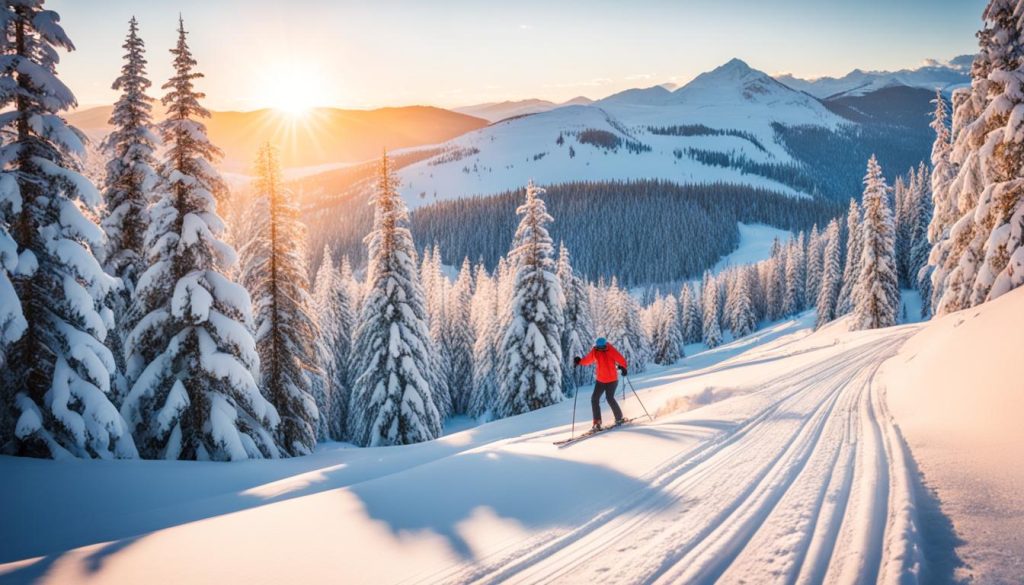 cross-country skiing