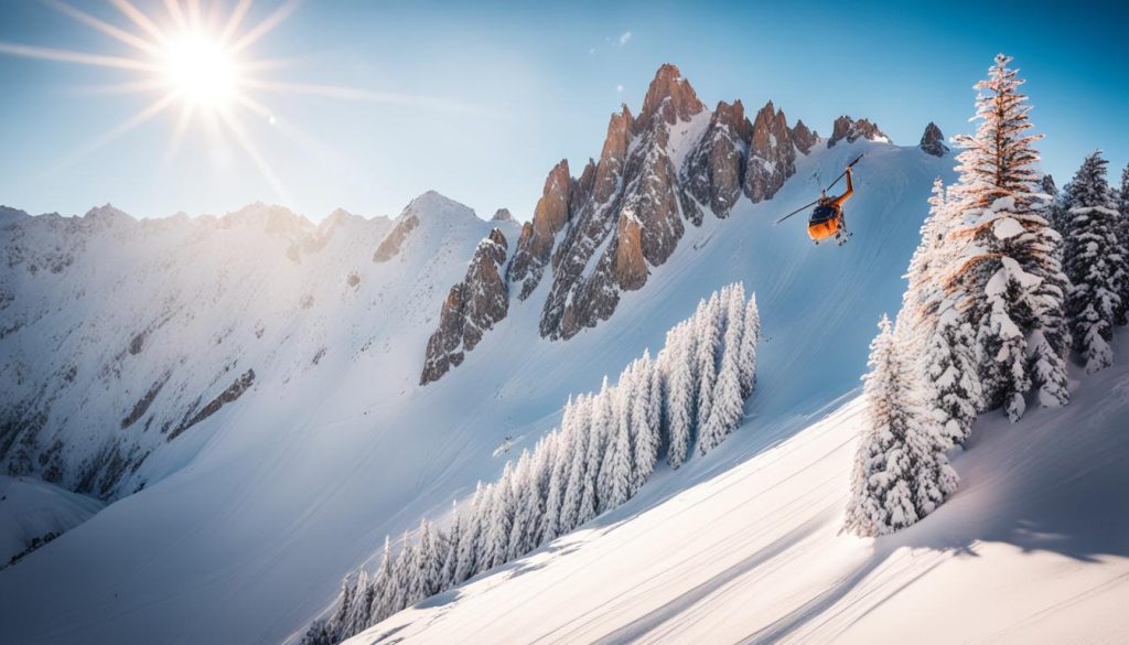 heli-skiing