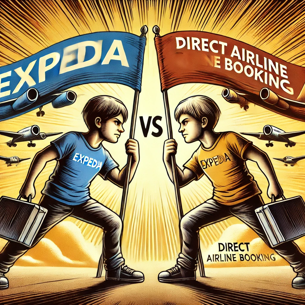 Expedia Flights VS direct booking.