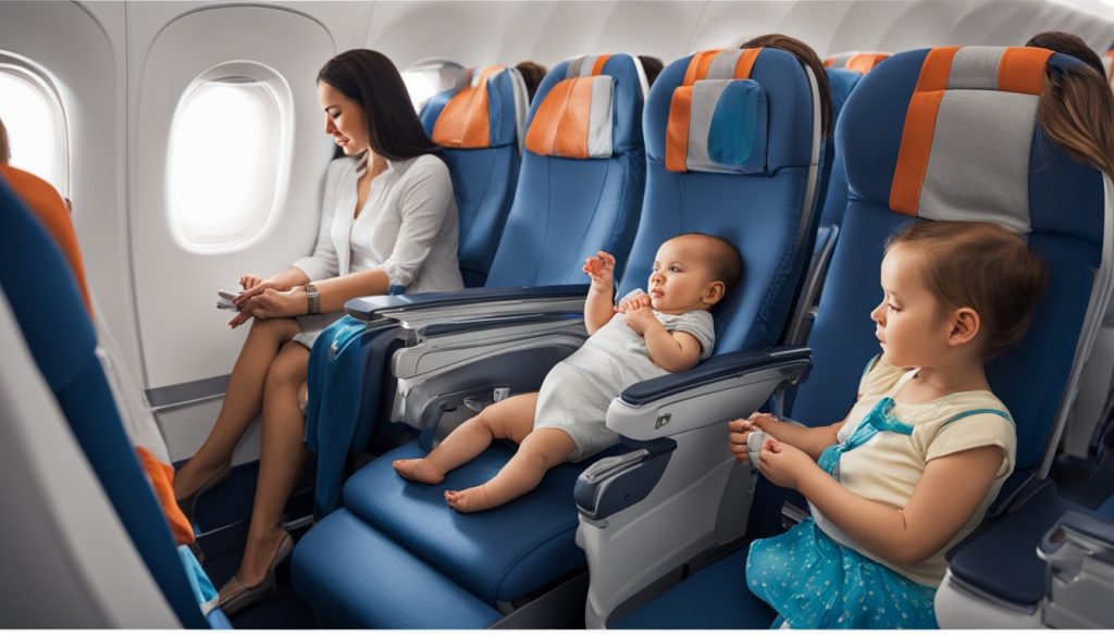 where to sit on a plane with a baby