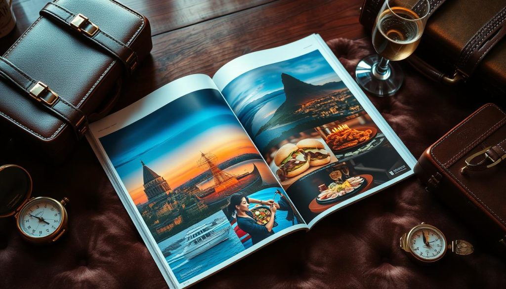 Luxury travel magazines