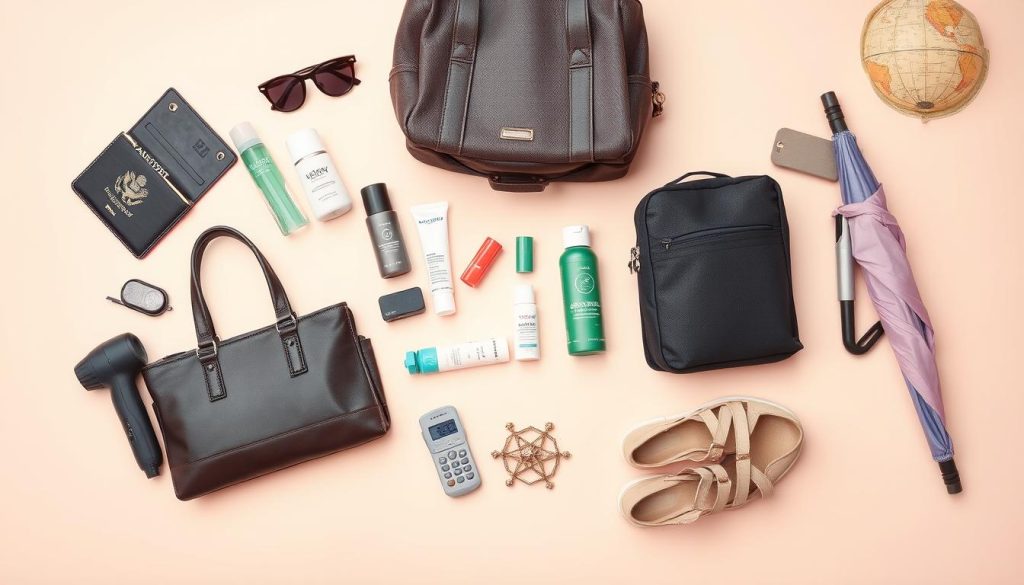 Women's travel essentials