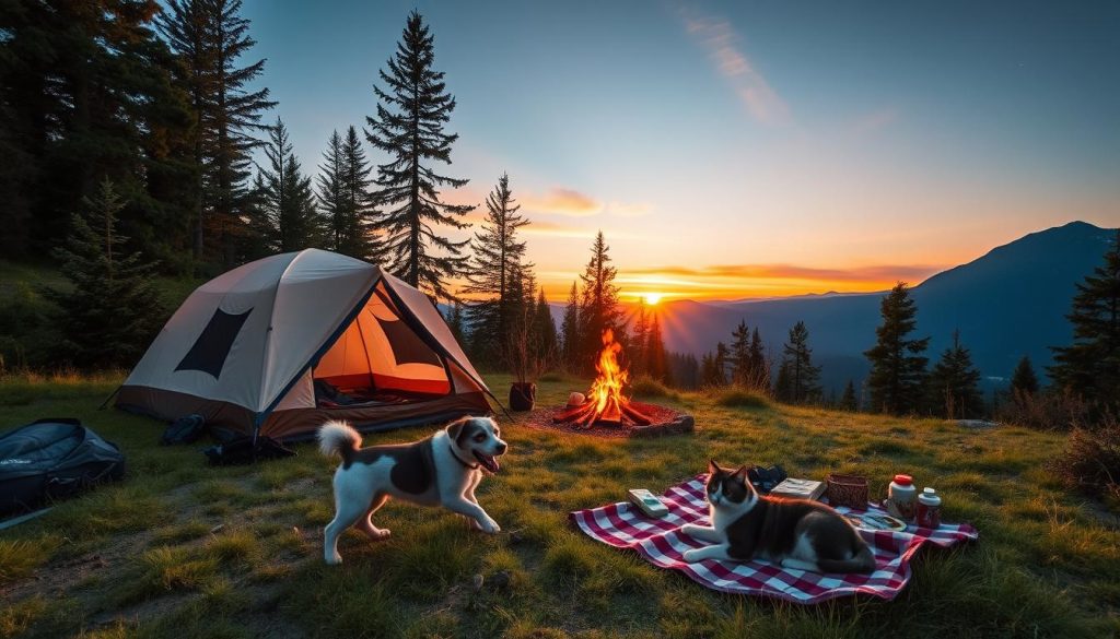 camping with pets